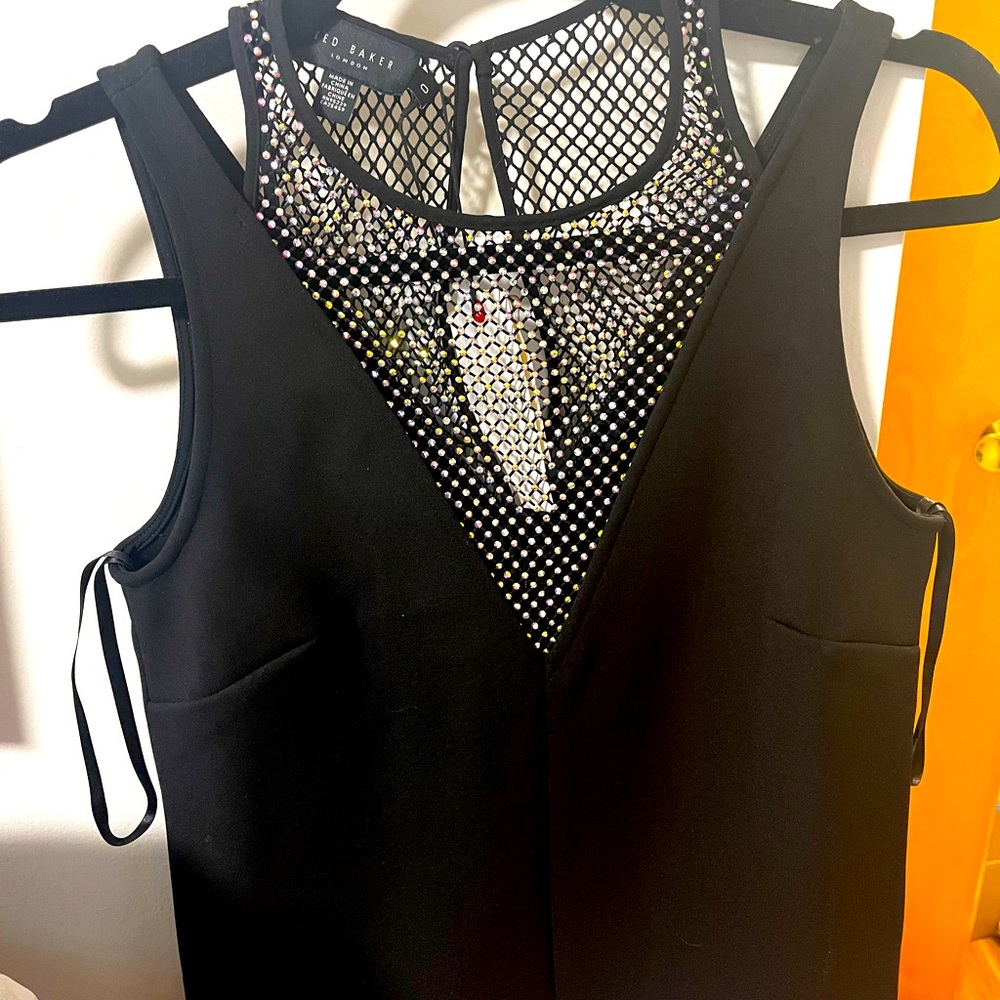 Brand New Ted Baker rhinestone embellished sleeveless top NWT